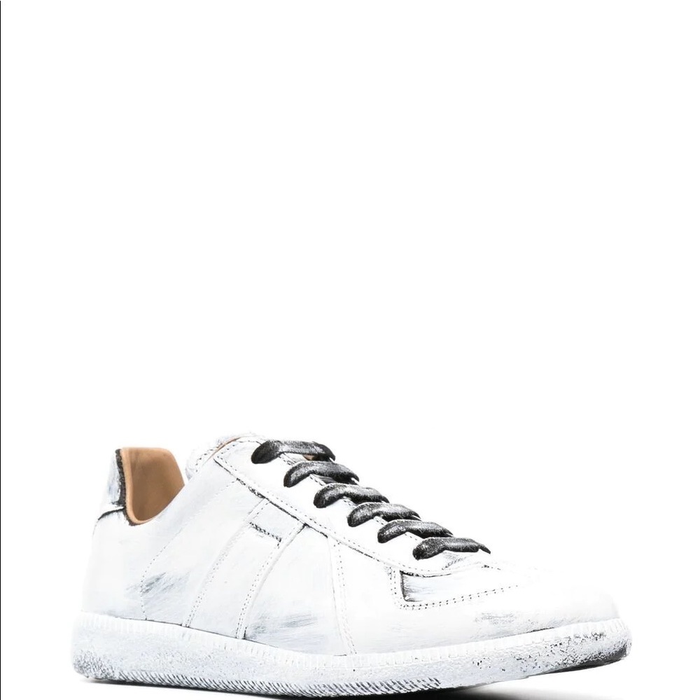Maison Margiela Off White Painted Replica Sneakers